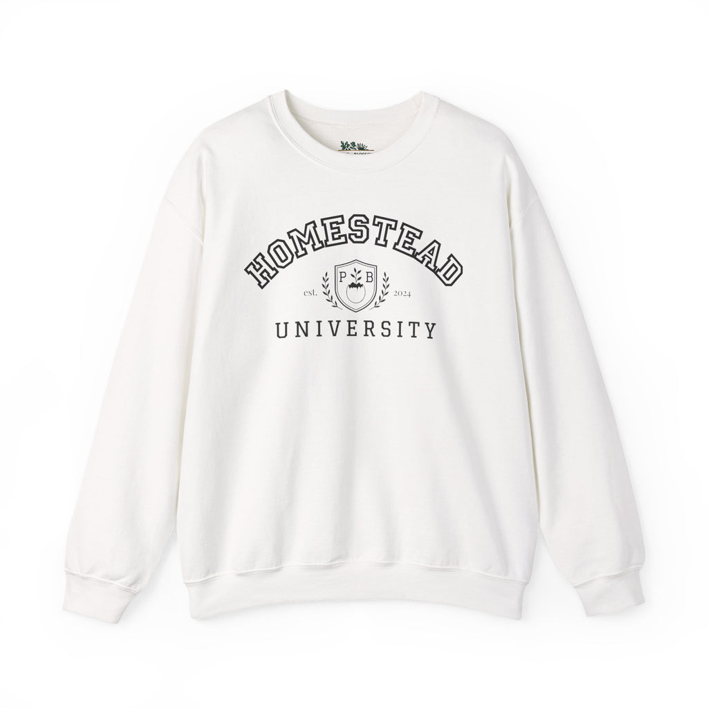 Homestead University Vintage Collegiate Campus Crewneck Sweatshirt