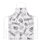 Floral Dragonfly Kitchen Apron