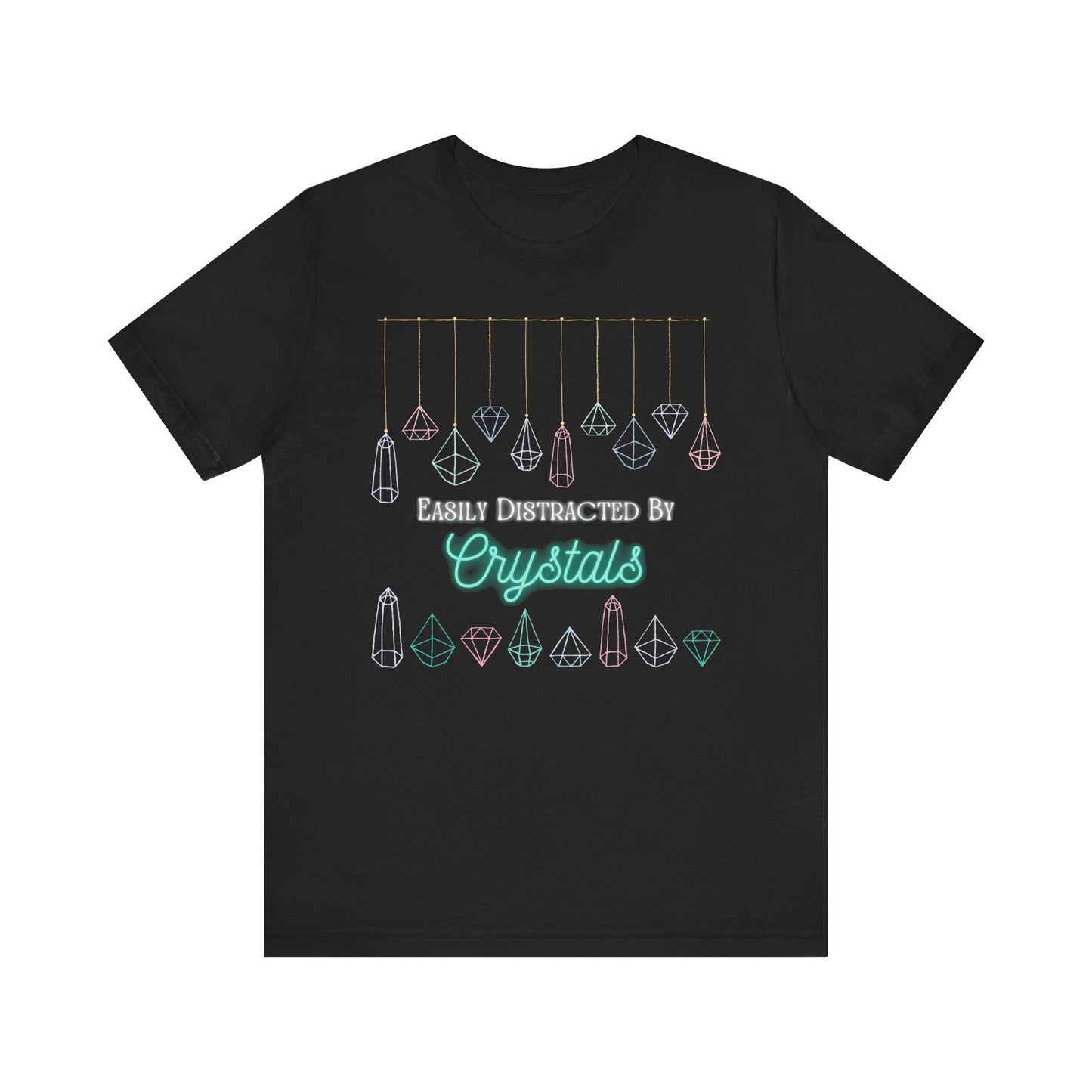 Distracted by Crystals Unisex Jersey Short Sleeve T-shirt