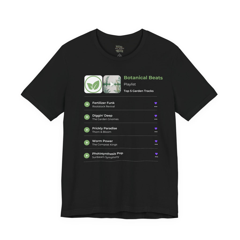 Botanical Beats Garden Grooves Playlist Short Sleeve Tee