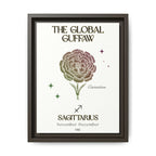 Sagittarius The Global Guffaw Carnation Framed Matte Canvas