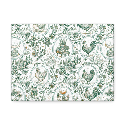 Botanical Coop Toile Canvas Art