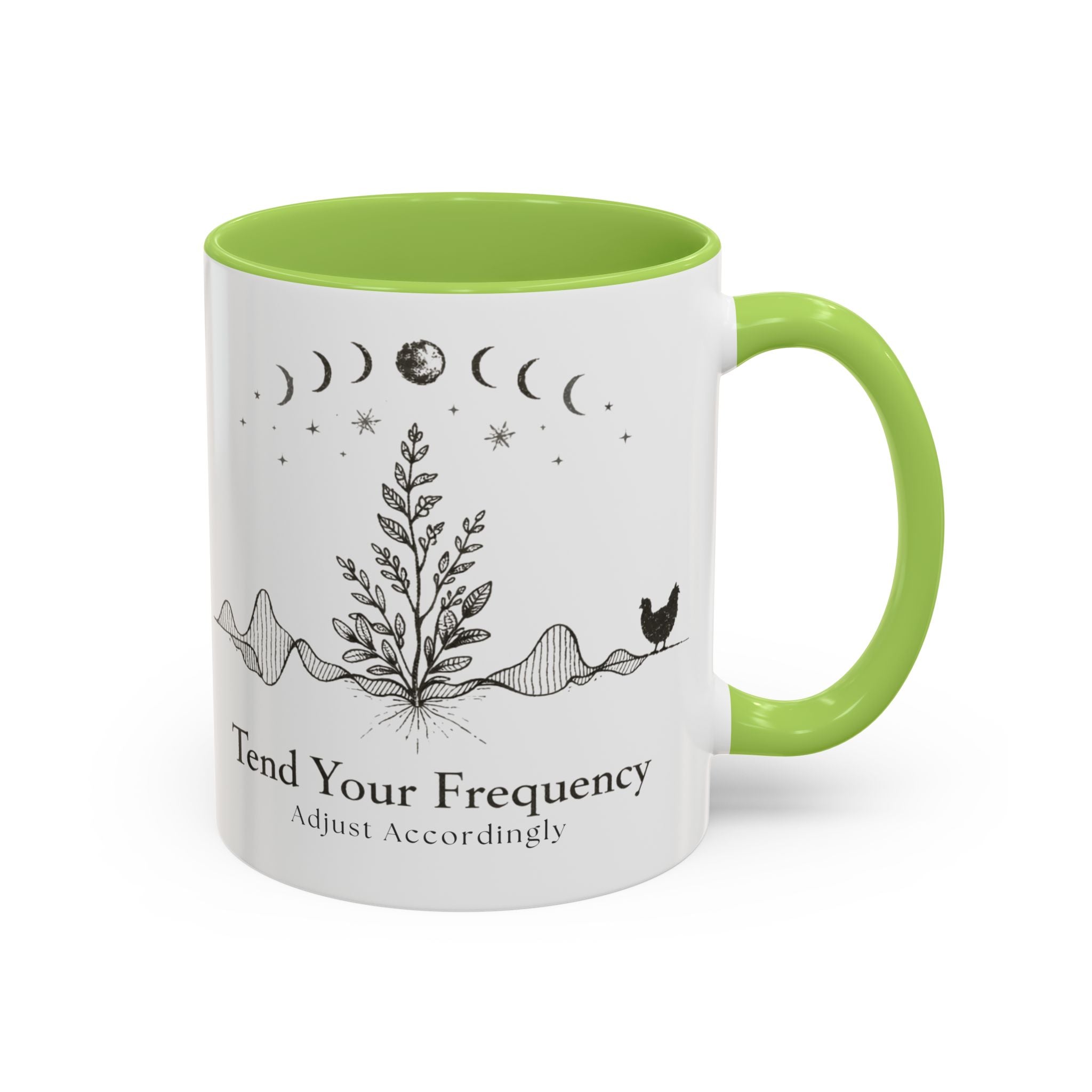Tend Your Frequency:Adjust Accordingly Accent Coffee Mug