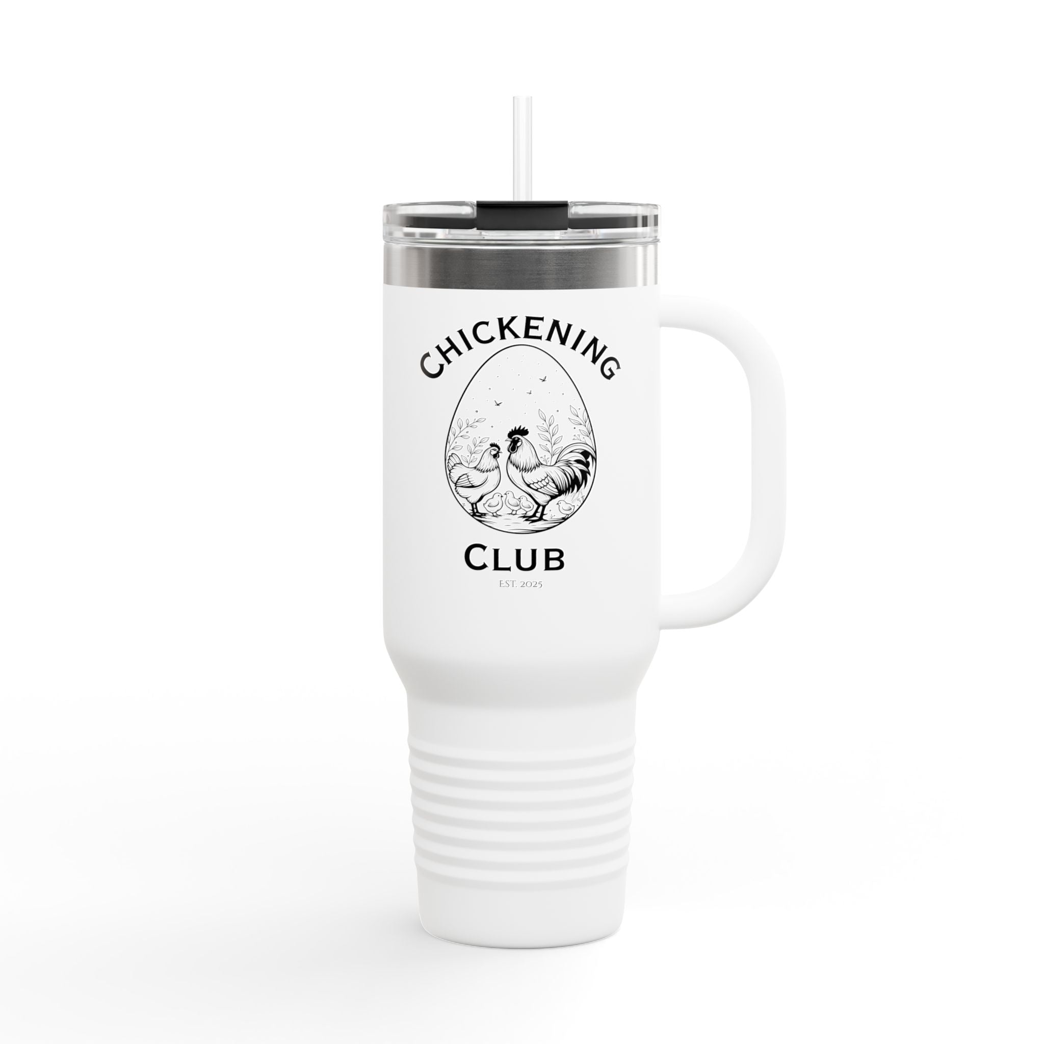 Chickening Club Insulated Travel Mug, 40oz