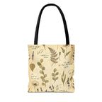 Field Guide Vintage Botanical Sketch Tote Bag