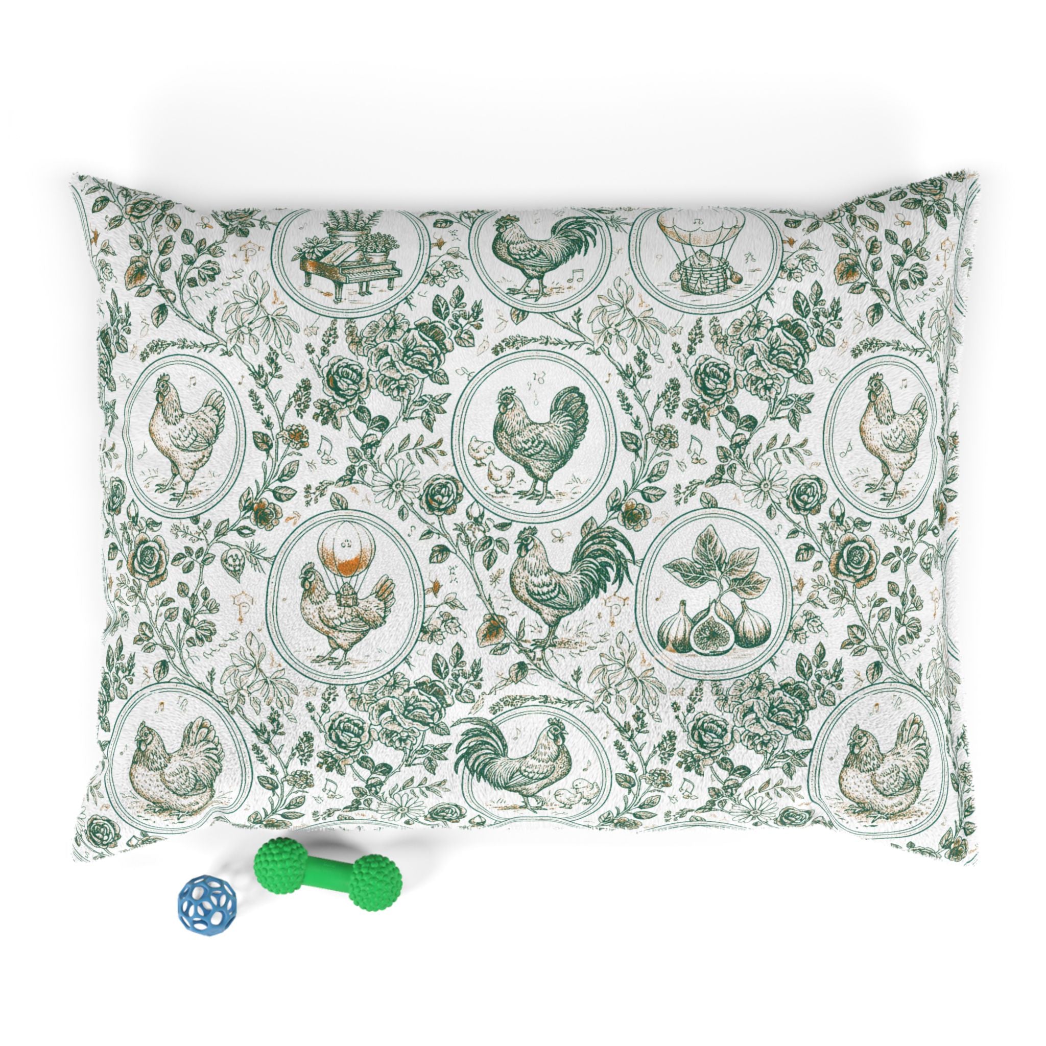 Botanical Coop Toile Pet Bed Lounger