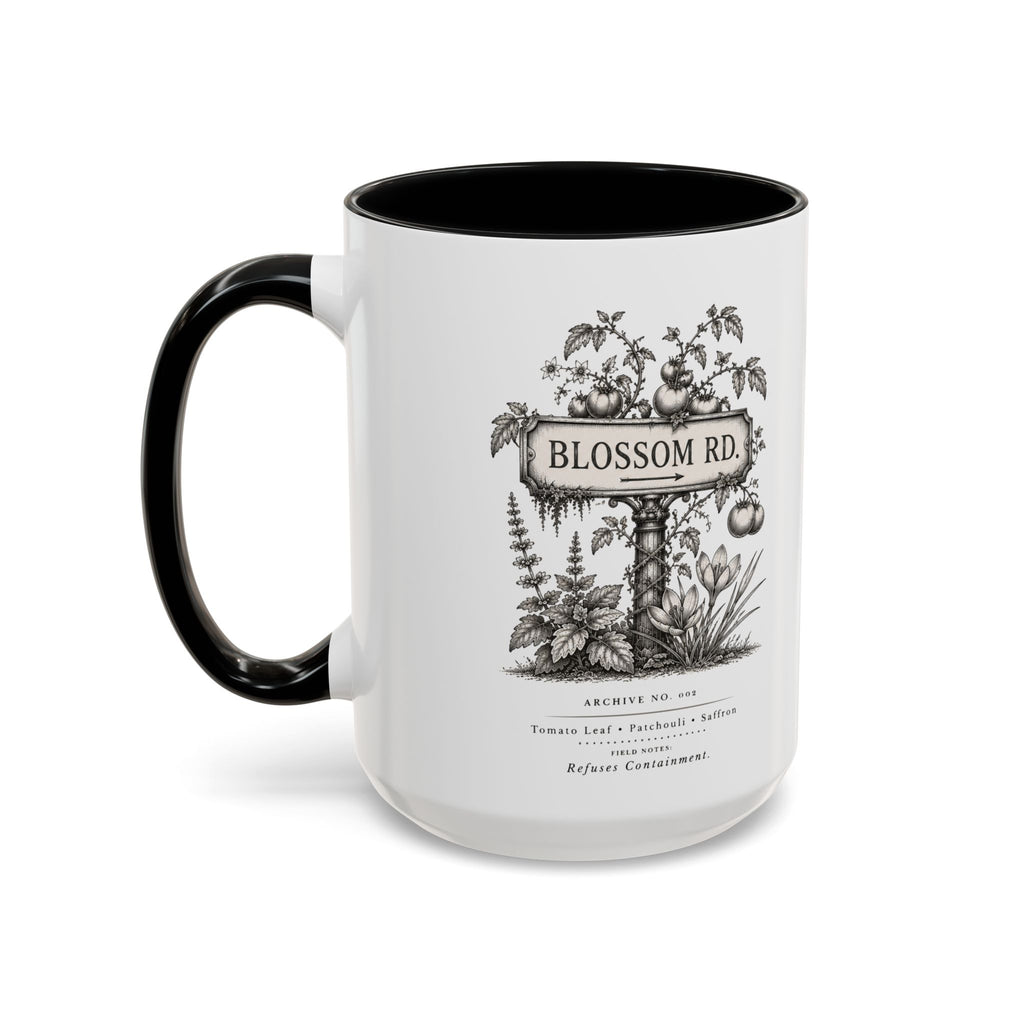 BLOSSOM RD Vintage Botanical Ceramic Accent Mug
