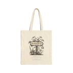 BLOSSOM RD Vintage Botanical Cotton Canvas Tote Bag