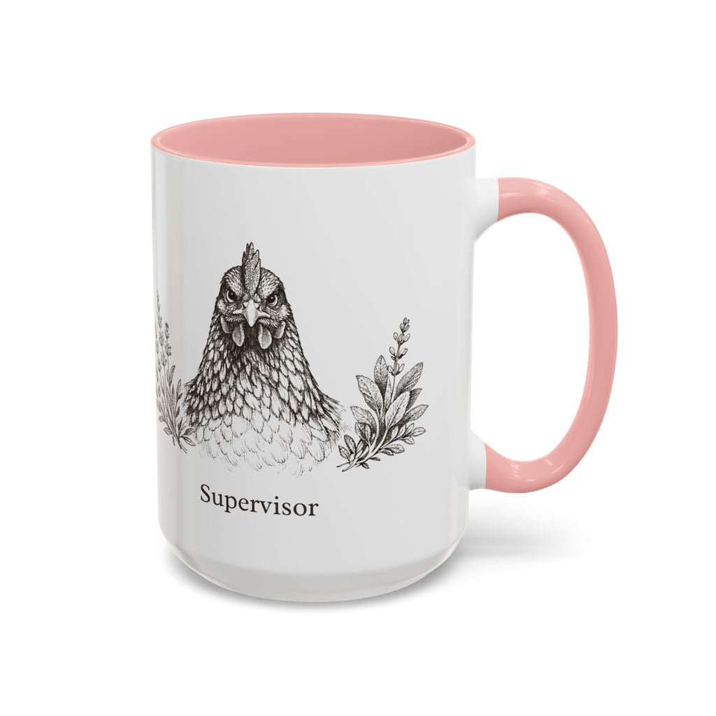 Chicken and Herb Supervisor Accent Coffee Mug
