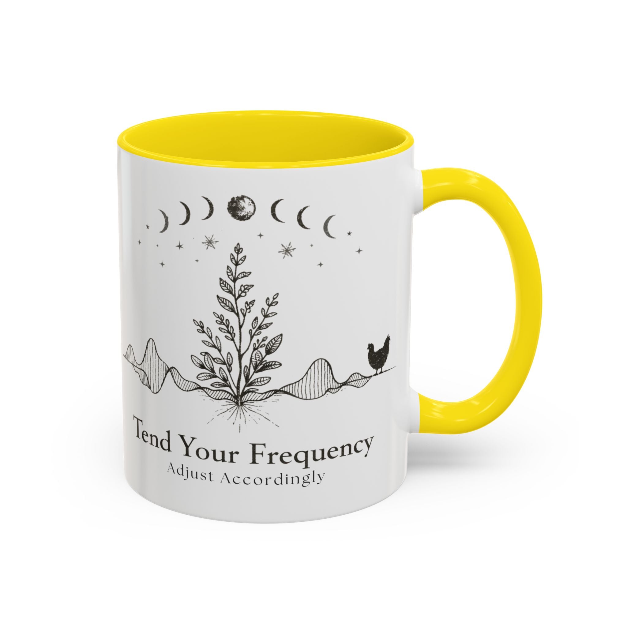 Tend Your Frequency:Adjust Accordingly Accent Coffee Mug