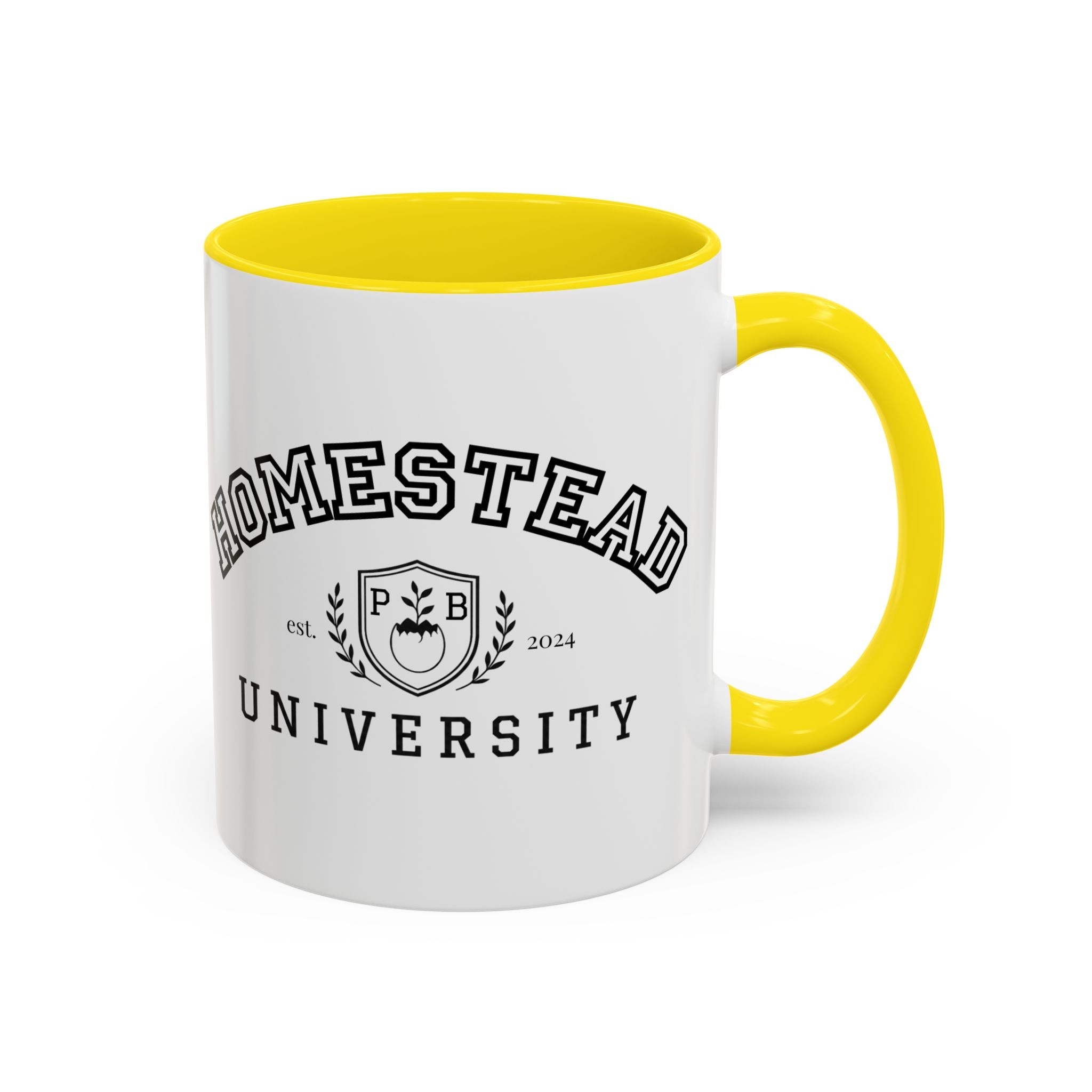 Homestead University Crest Accent Mug