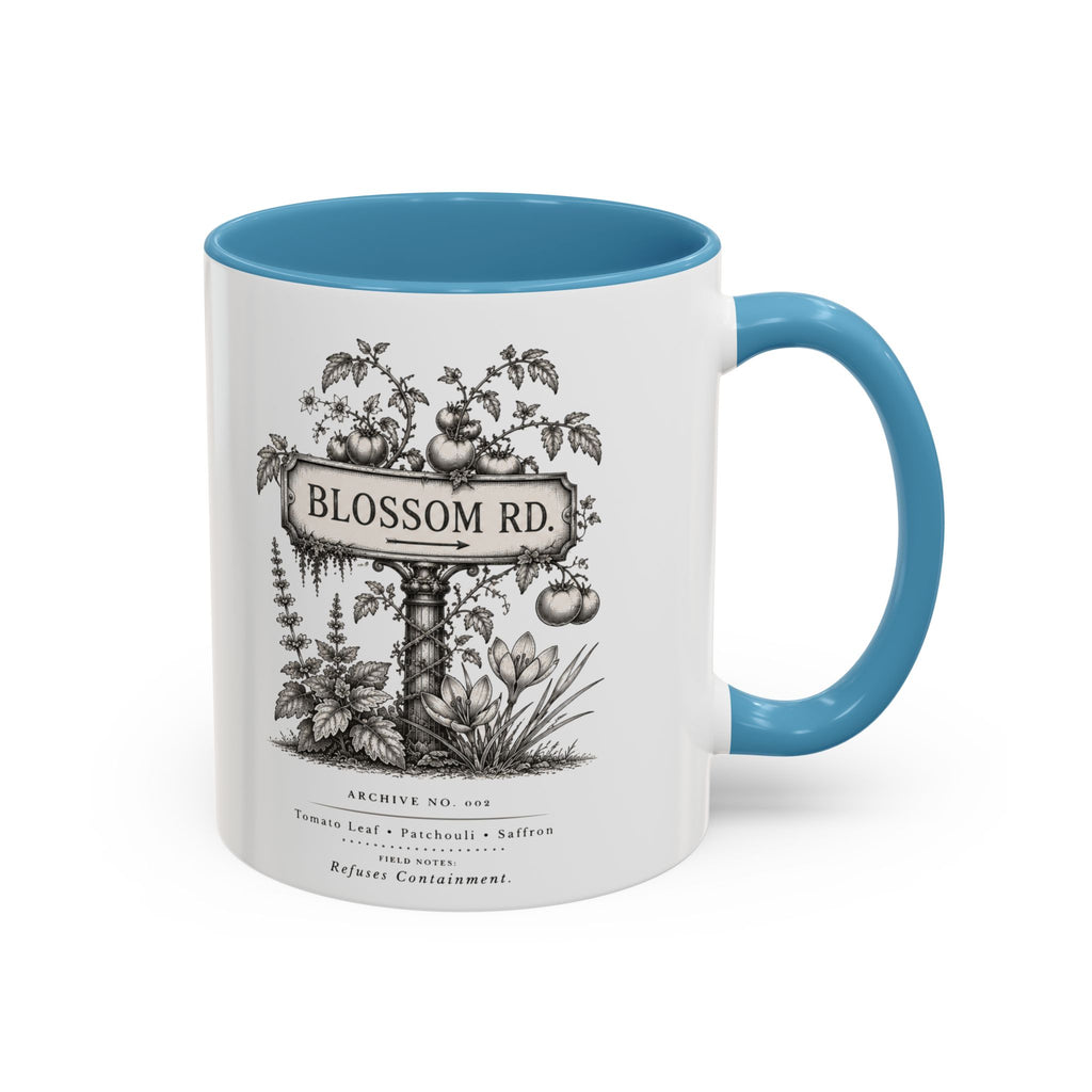 BLOSSOM RD Vintage Botanical Ceramic Accent Mug