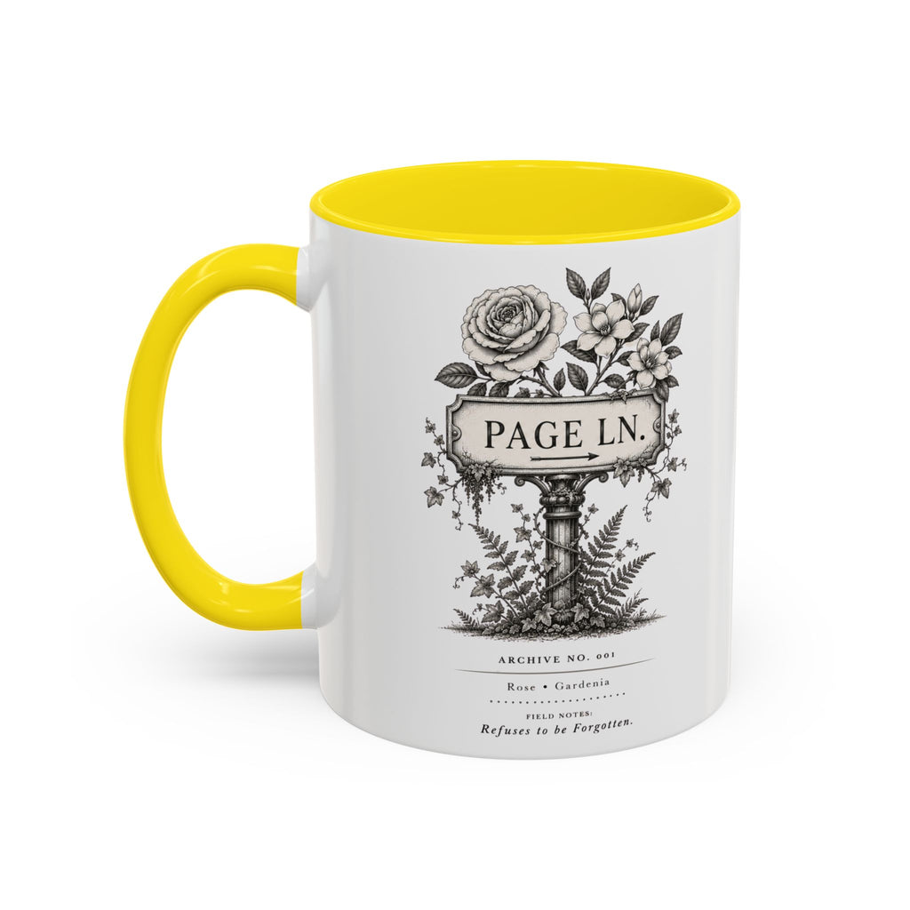 PAGE LN Vintage Floral Accent Mug