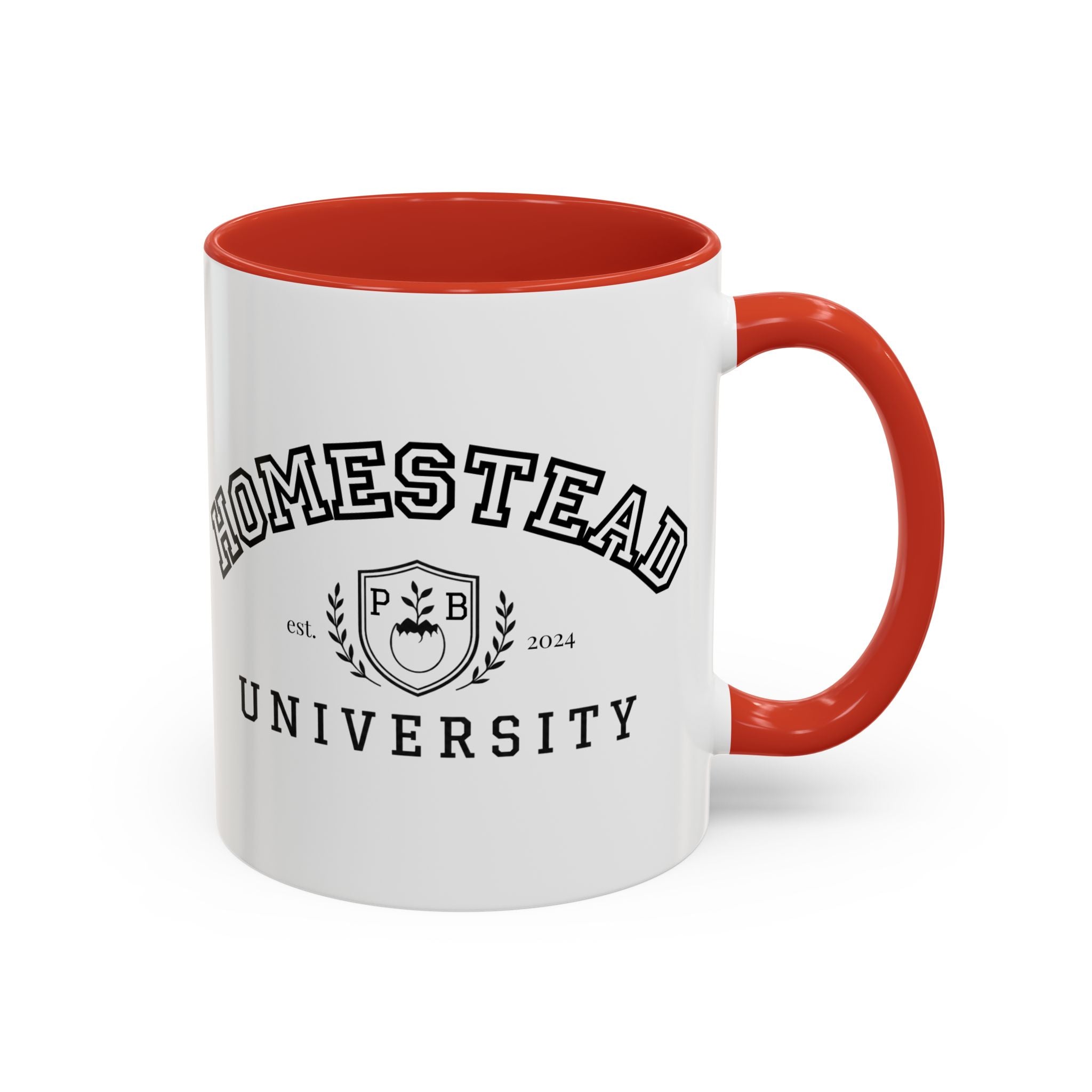 Homestead University Crest Accent Mug