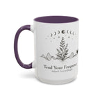 Tend Your Frequency: Adjust Accordingly Ceramic Accent Mug
