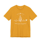 Tend Your Frequency: Adjust Accordingly Moon Phase Botanical Tee
