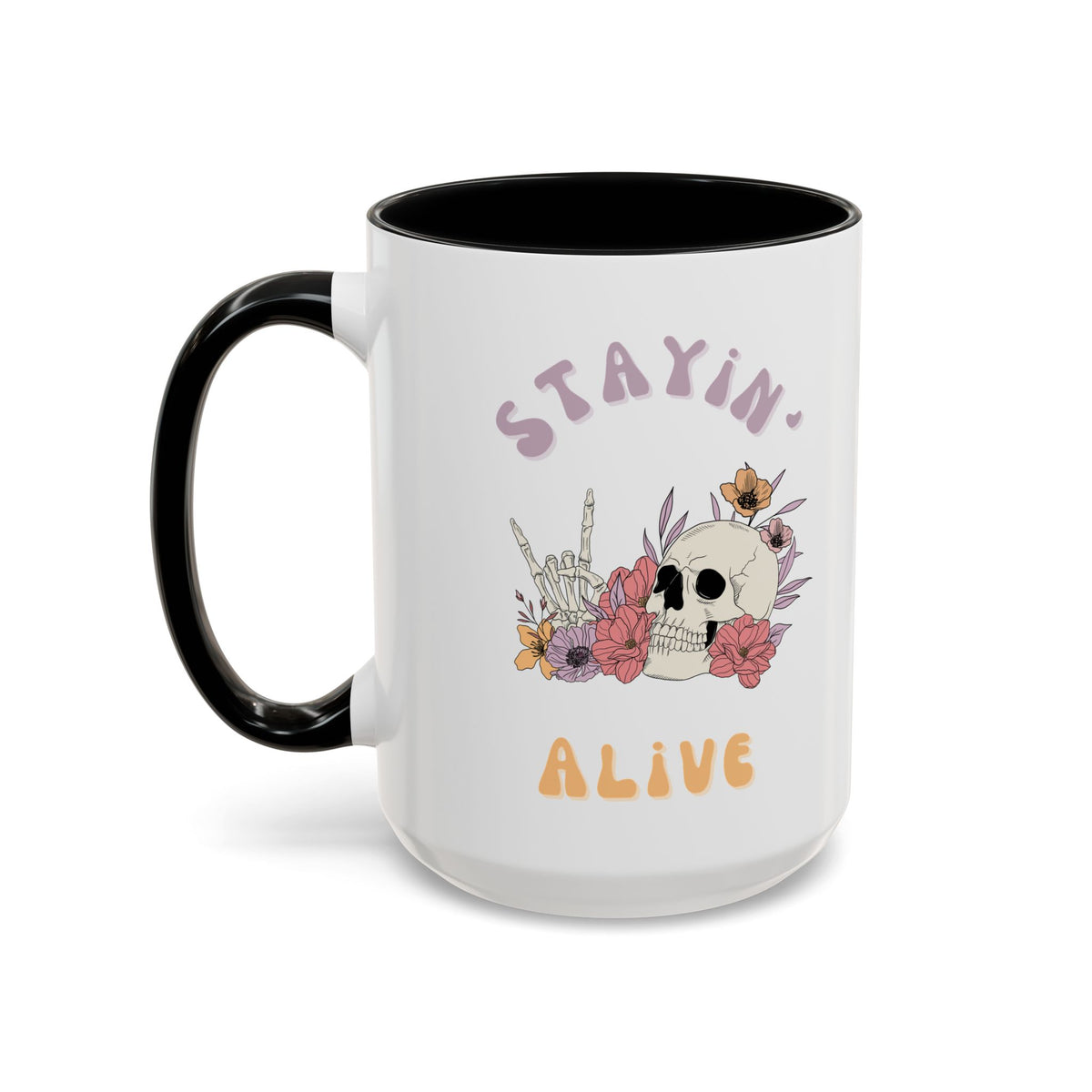 Stayin' Alive Ceramic Accent Mug