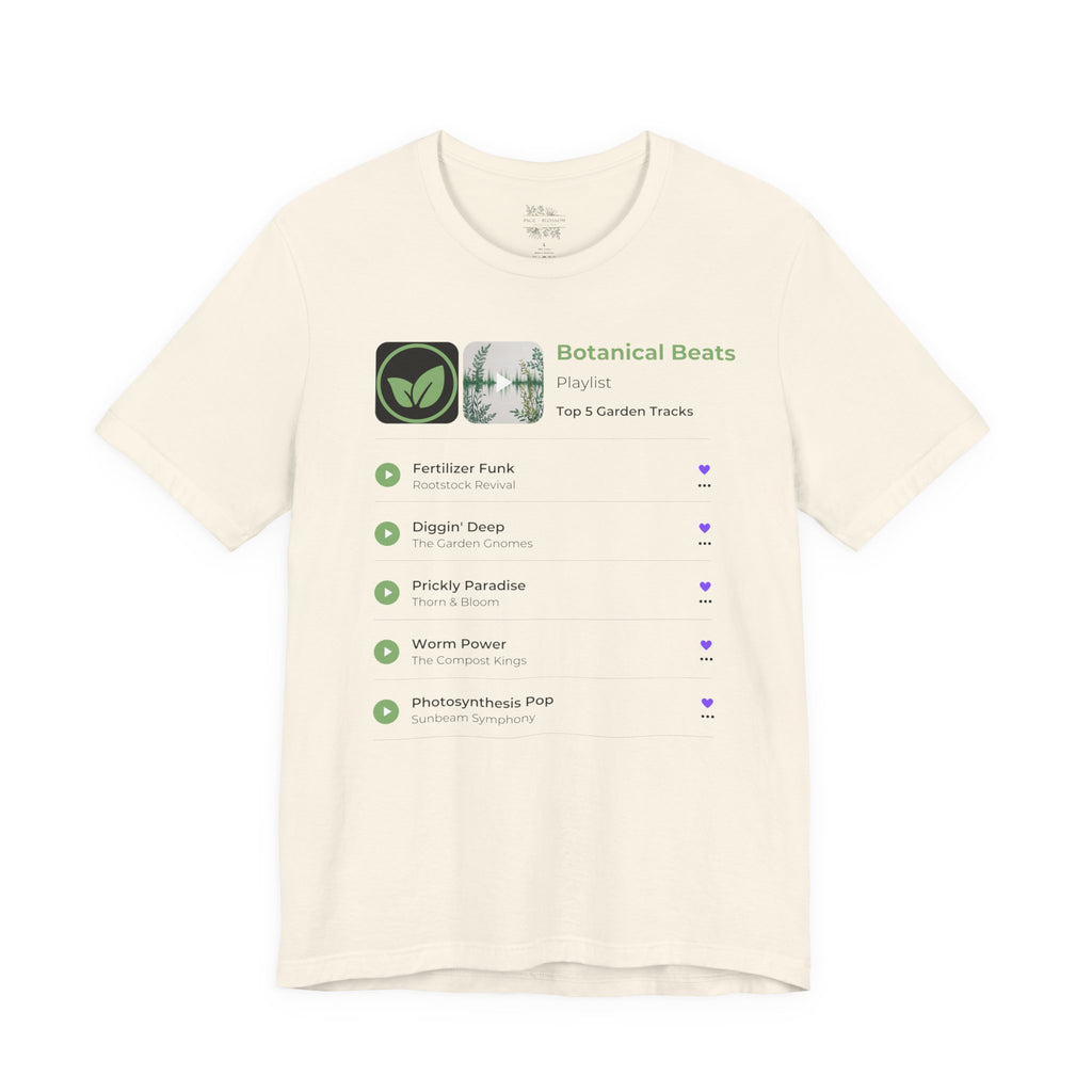 Botanical Beats Garden Grooves Playlist Short Sleeve Tee
