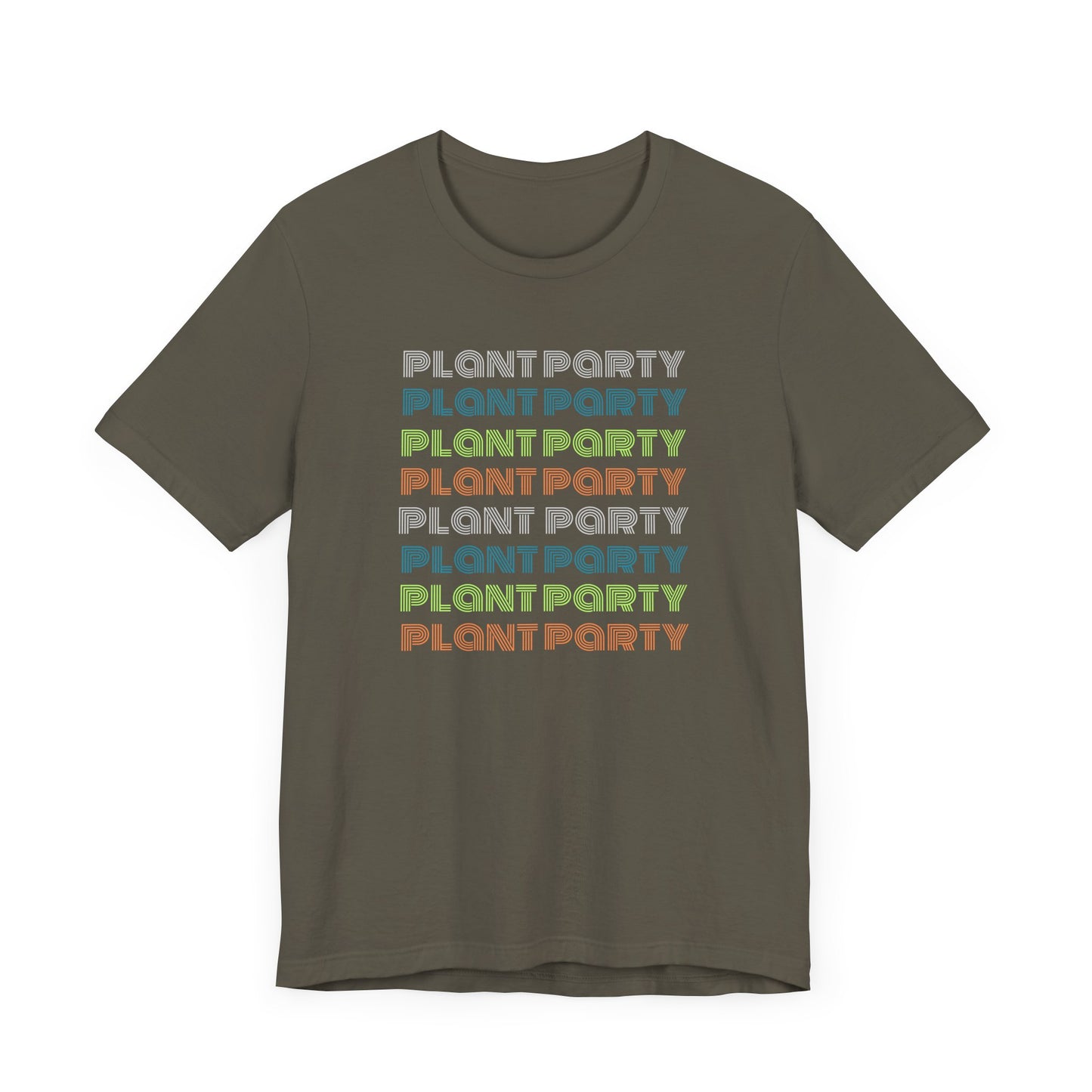 Get Your Grow On: Plant Party Retro Unisex Short Sleeve Tee