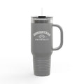 Homestead University 40oz Insulated Travel Mug – Large Stainless Tumbler with Straw