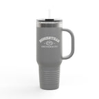 Homestead University 40oz Insulated Travel Mug – Large Stainless Tumbler with Straw