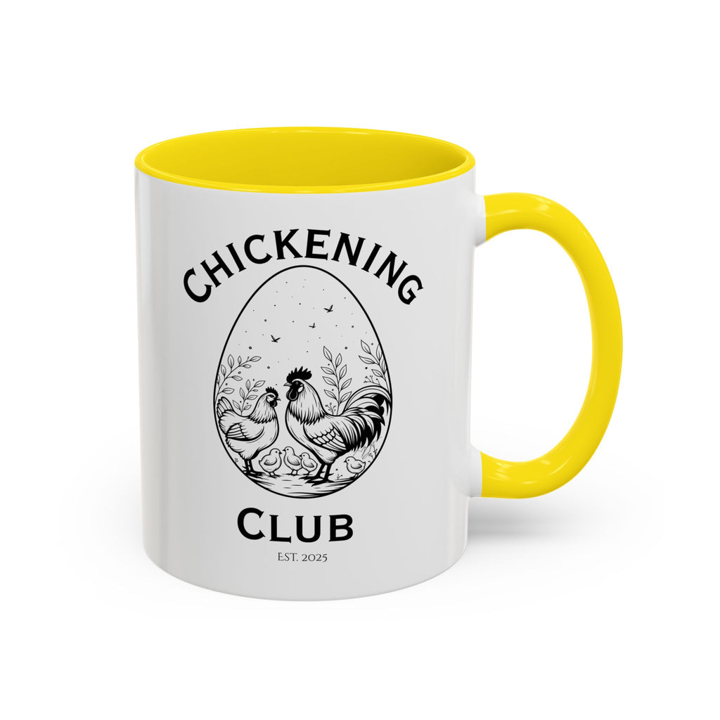 Chickening Club Ceramic Accent Mug: Your Morning Ritual, Elevated