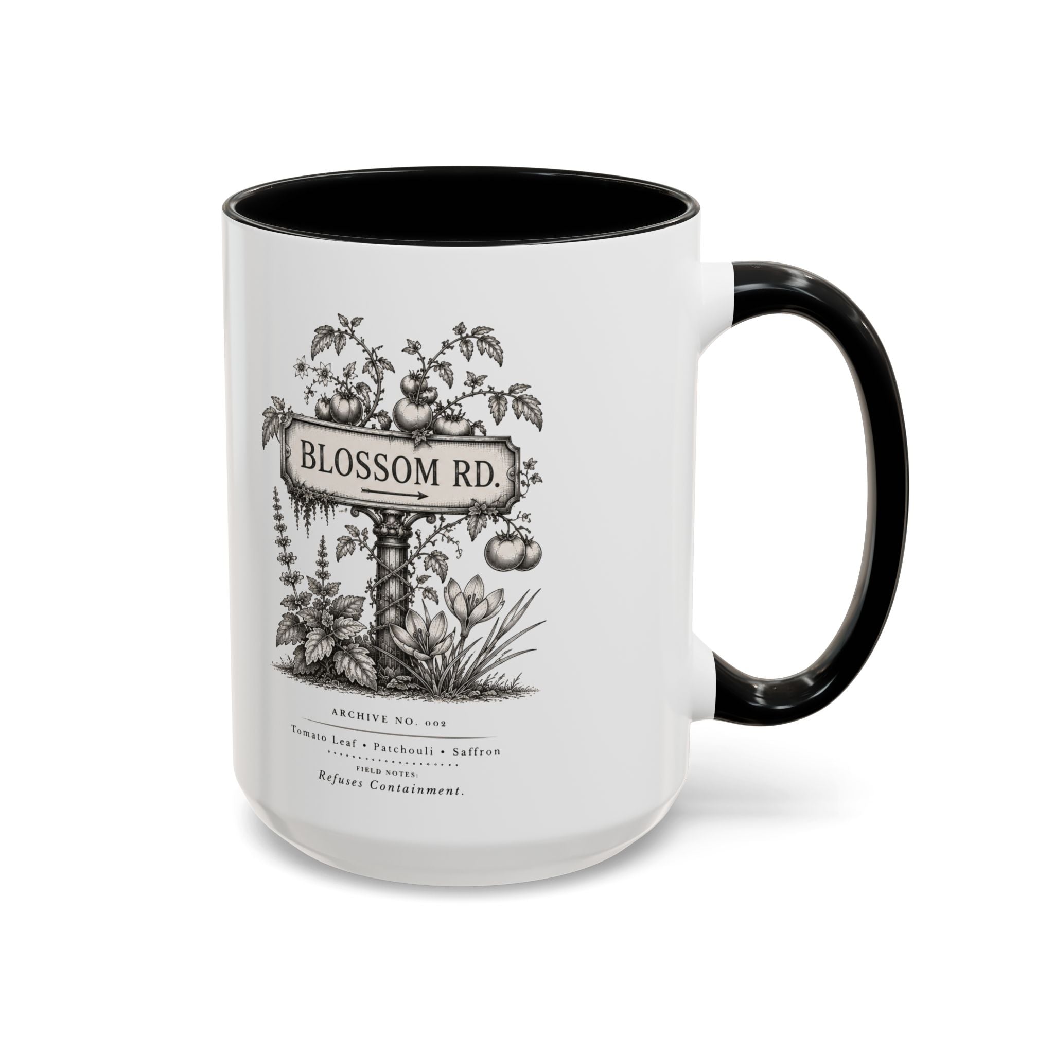BLOSSOM RD Vintage Botanical Accent Mug