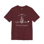 Tend Your Frequency: Adjust Accordingly Moon Phase Botanical Tee