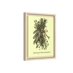 Tied Up at the Moment Kitchen Herb Matte Framed Canvas Wall Art