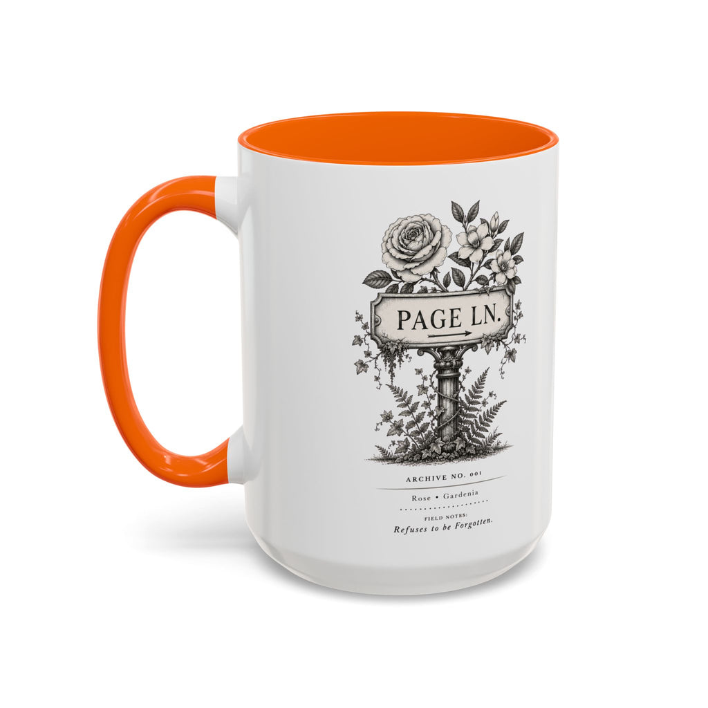 PAGE LN Vintage Floral Accent Mug