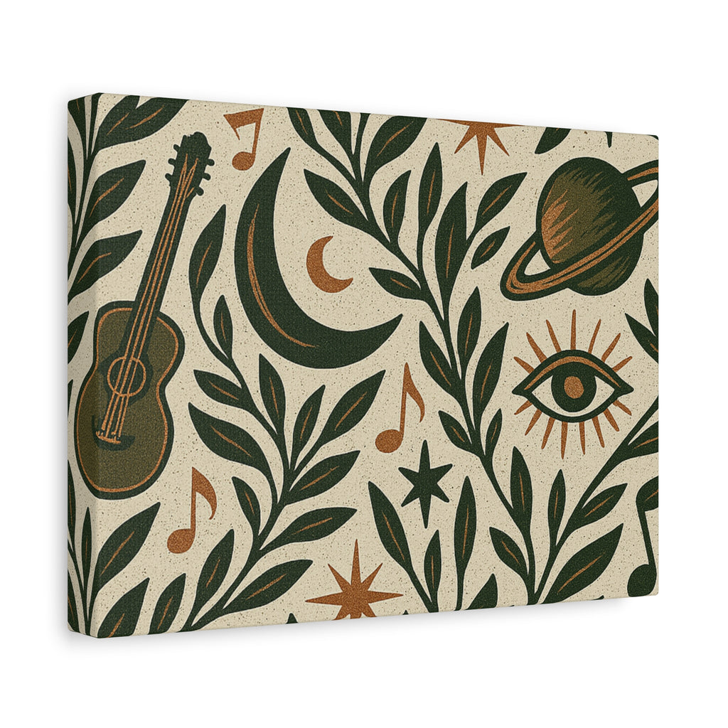 Celestial Soundscape Matte Canvas Wall Art for the Wild-Hearted