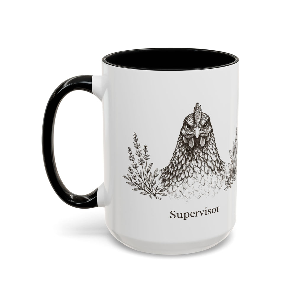 Chicken and Herb Supervisor Accent Coffee Mug