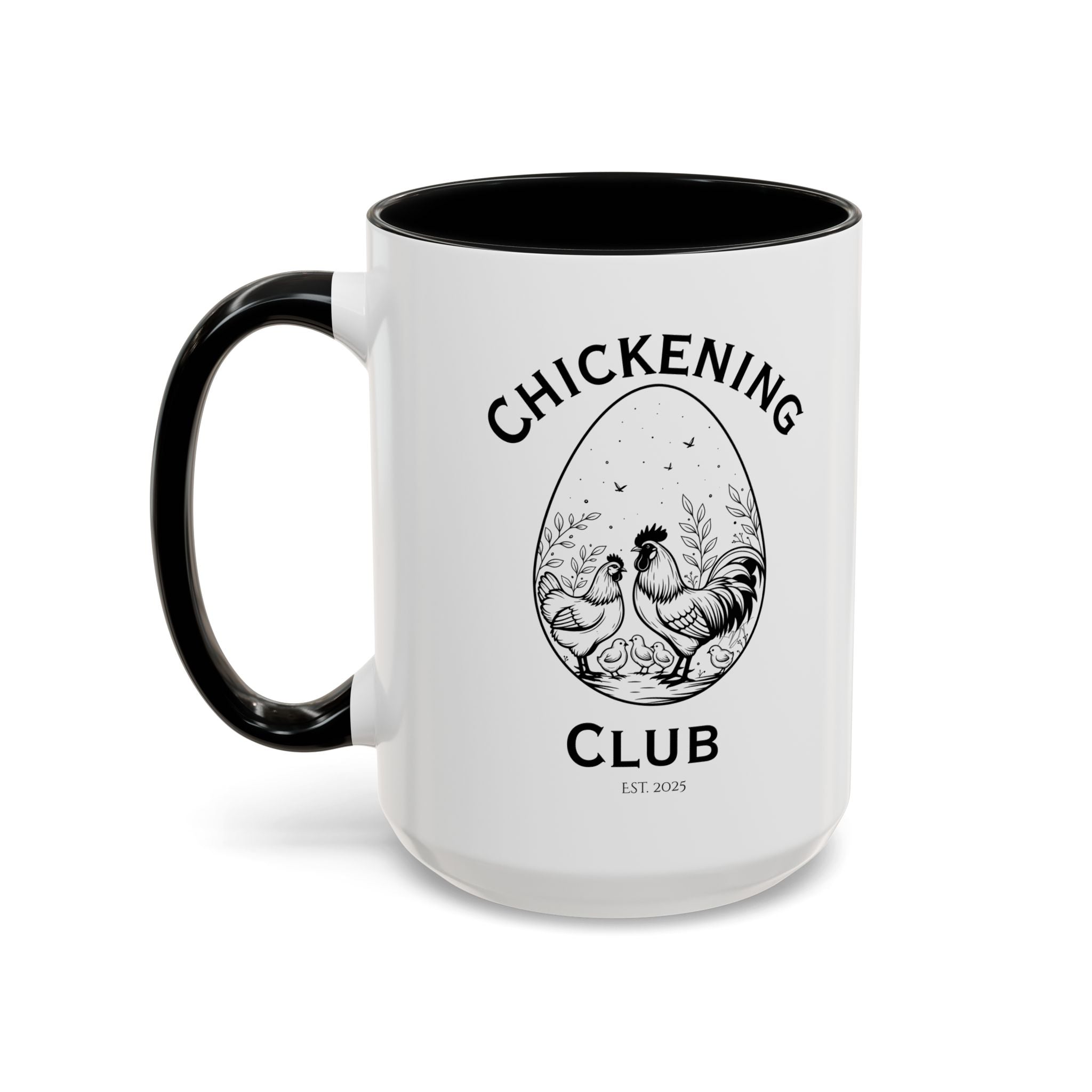 Chickening Club Ceramic Accent Mug: Your Morning Ritual, Elevated