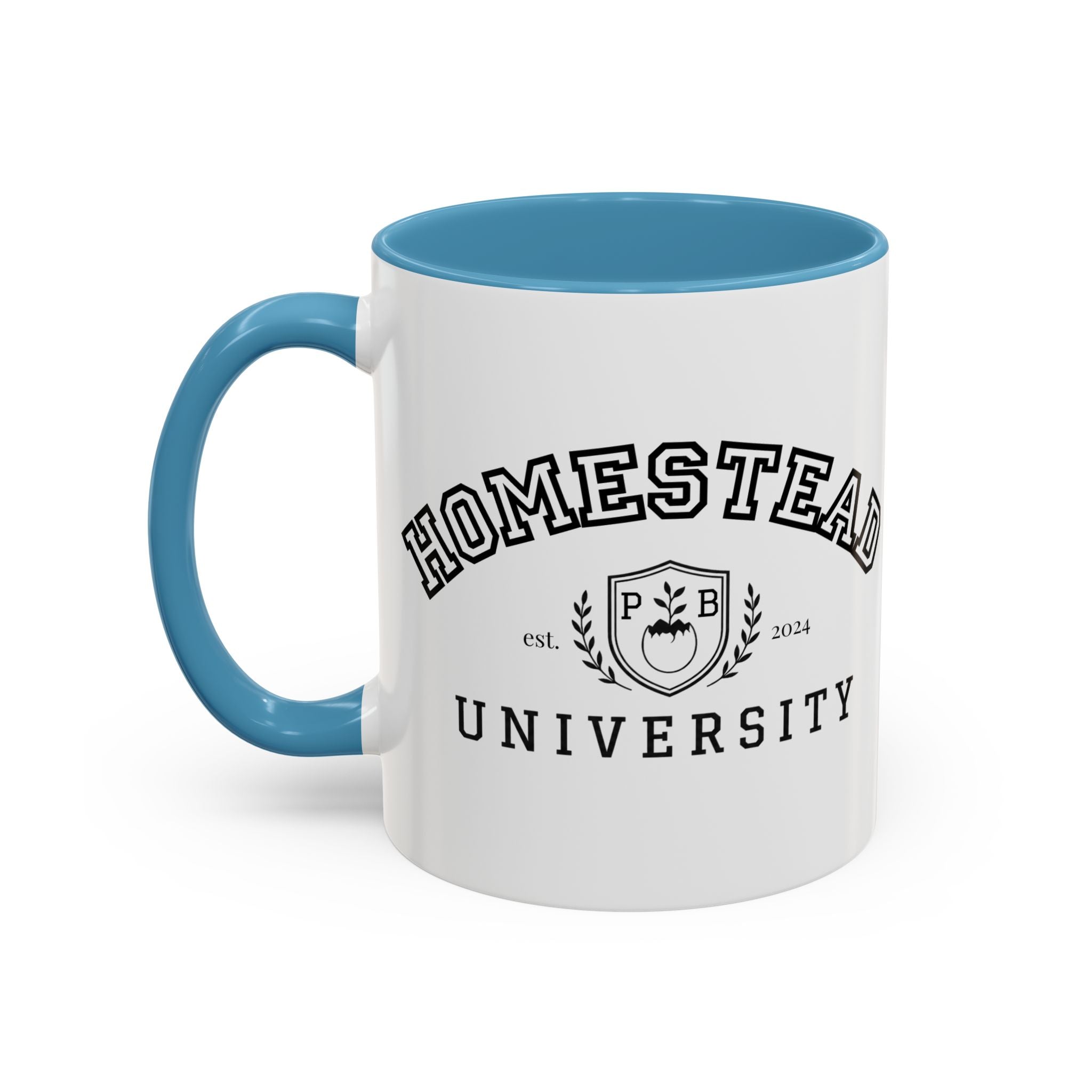Homestead University Crest Accent Mug
