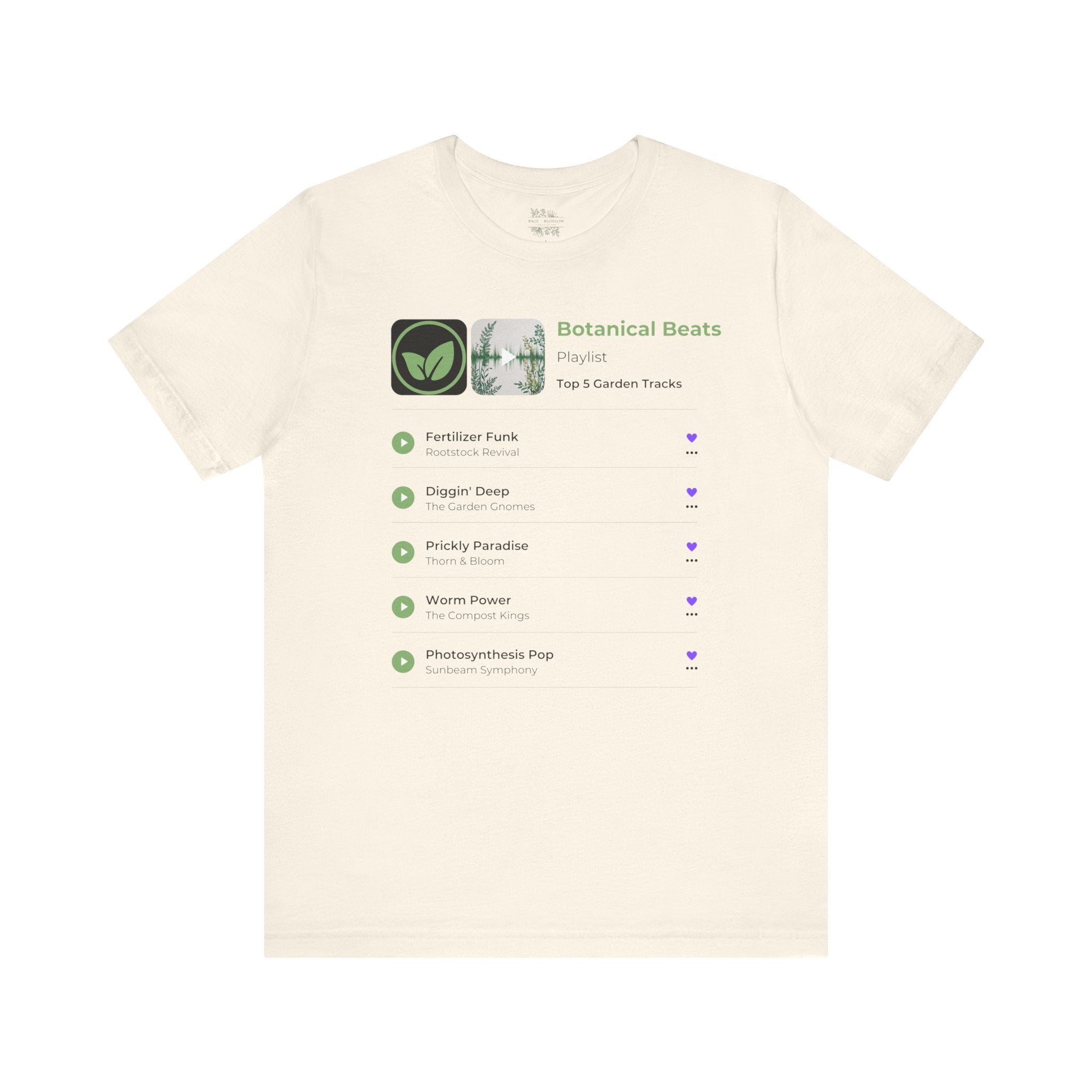 Botanical Beats Garden Grooves Playlist Short Sleeve Tee