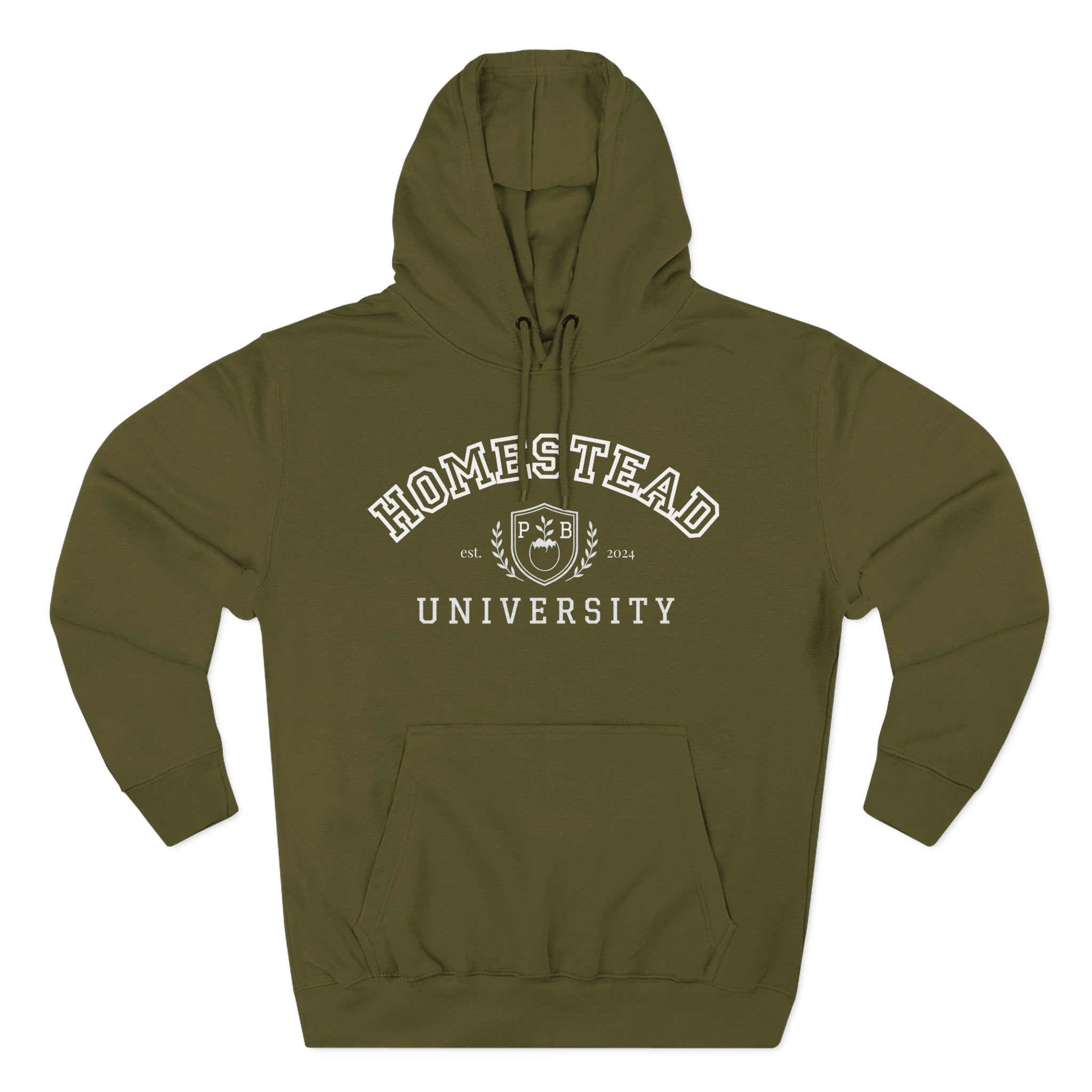 Homestead University Hoodie — Cozy Collegiate Fleece Pullover