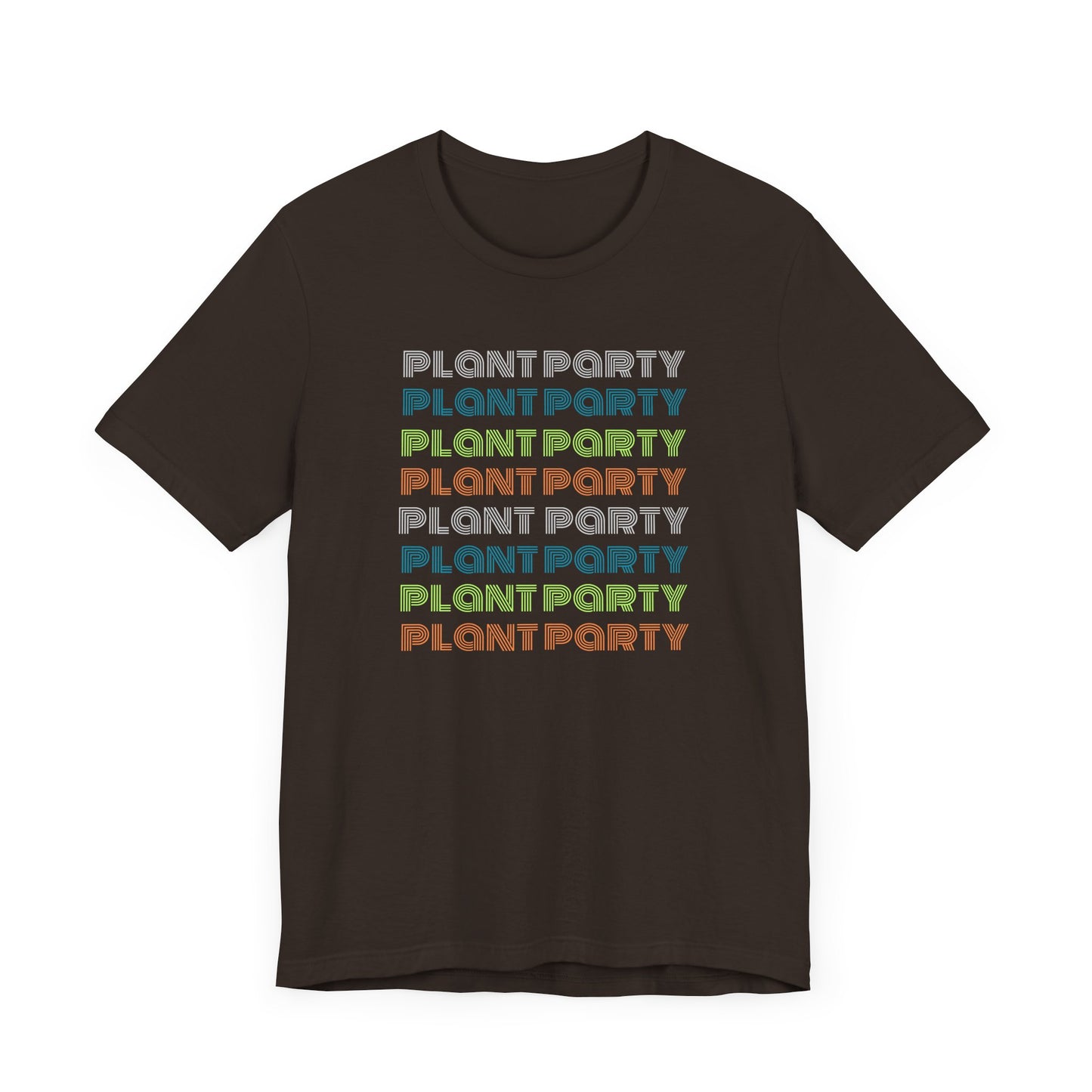 Get Your Grow On: Plant Party Retro Unisex Short Sleeve Tee