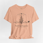 Tend Your Frequency: Adjust Accordingly Moon Phase Botanical Tee