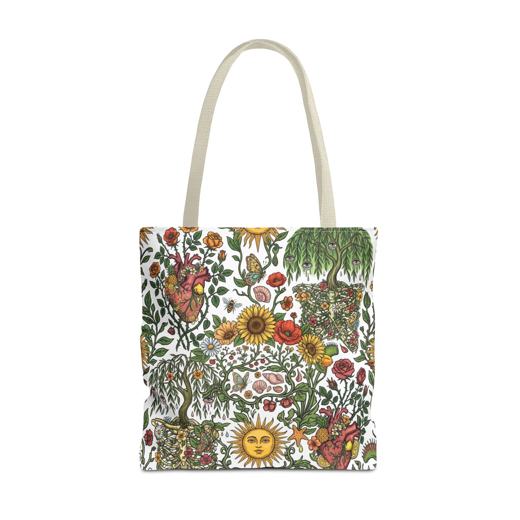 Sunny Anatomical Floral Fantasy Garden Eco Shopper Tote Bag