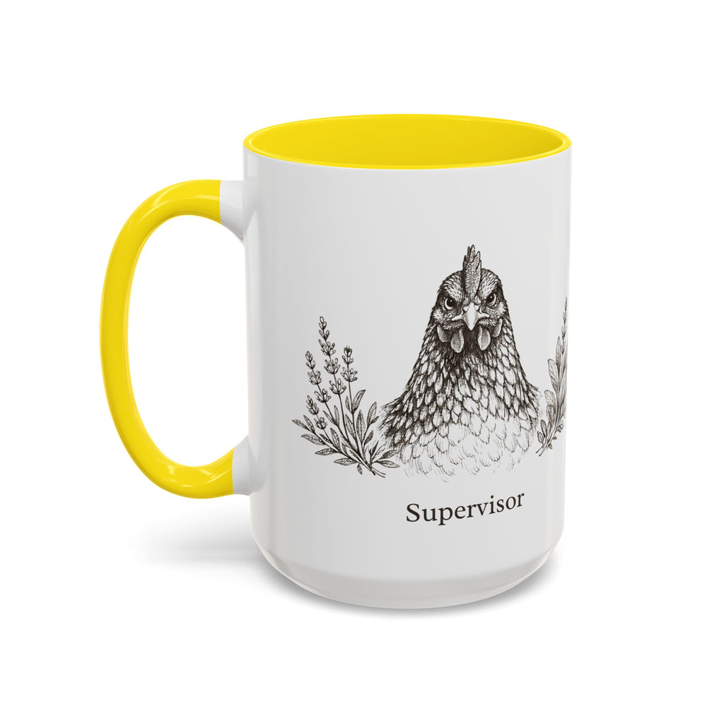 Chicken and Herb Supervisor Accent Coffee Mug