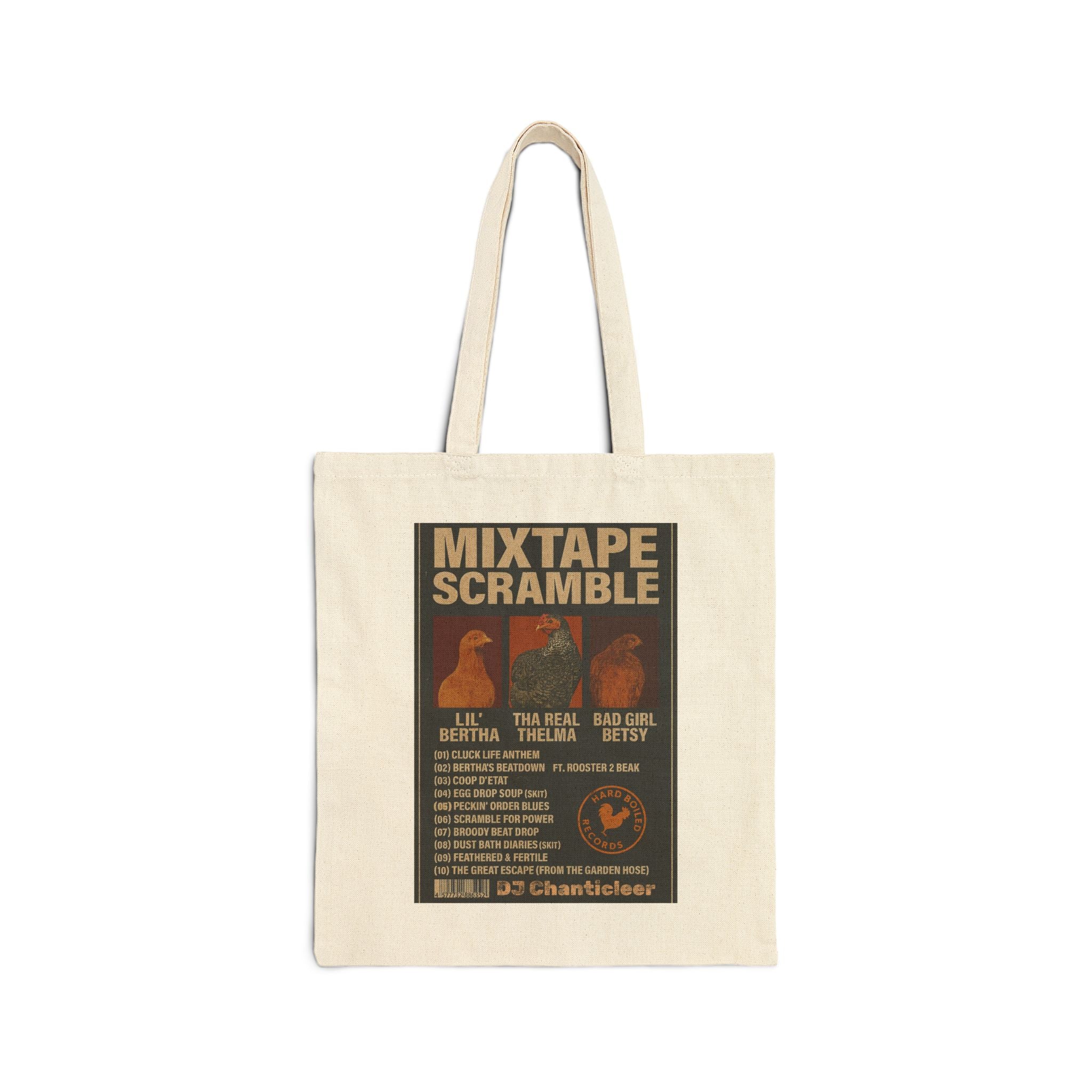 Vintage Mixtape Chicken Scramble Tote Bag