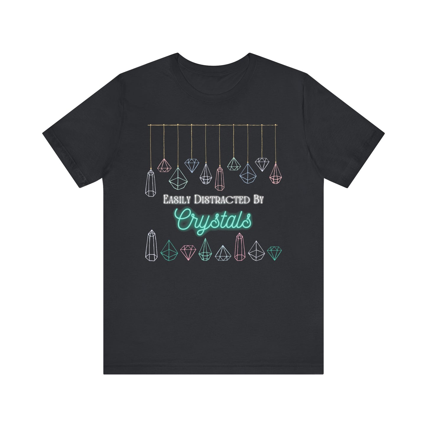 Distracted by Crystals Unisex Jersey Short Sleeve T-shirt
