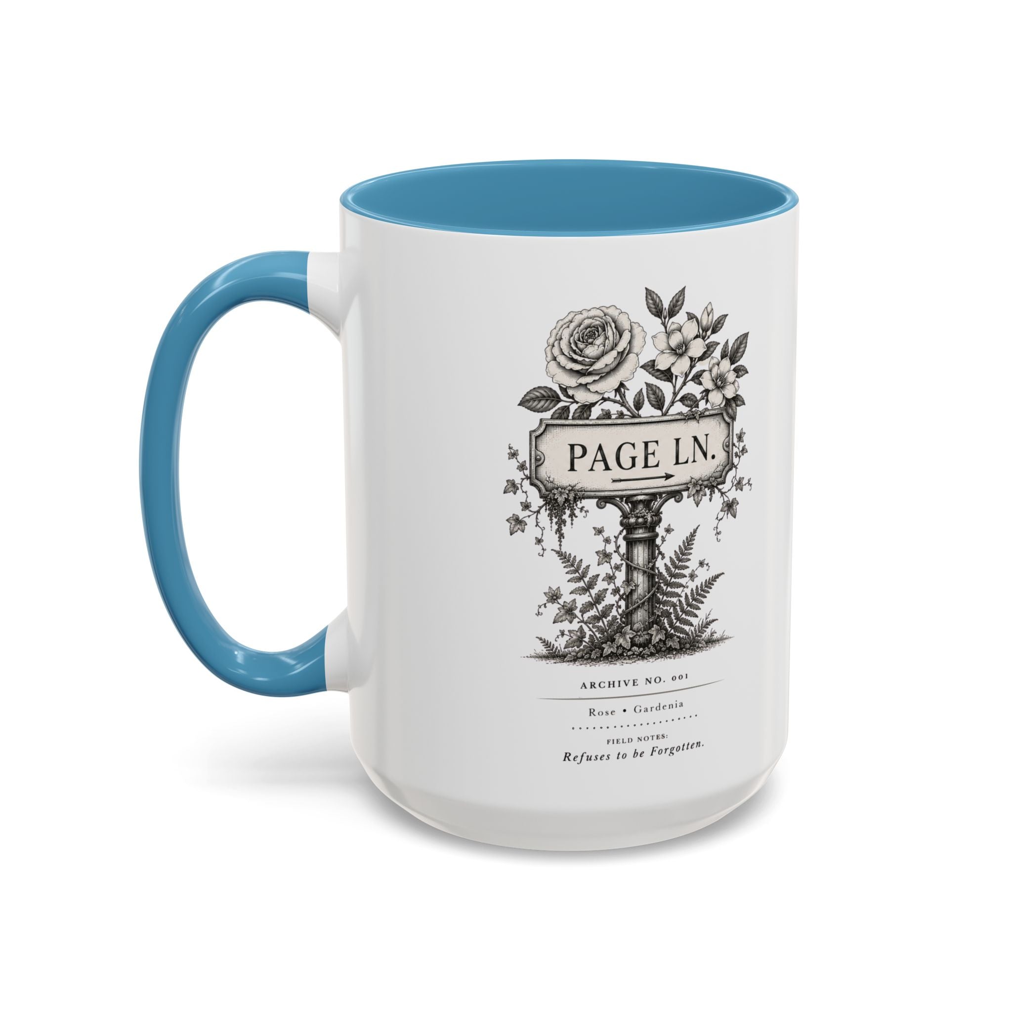 PAGE LN Vintage Floral Accent Mug