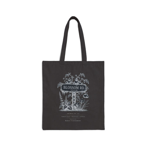 BLOSSOM RD Vintage Botanical Cotton Canvas Tote Bag