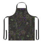 Nocturne Bloom Botanical Skull Apron