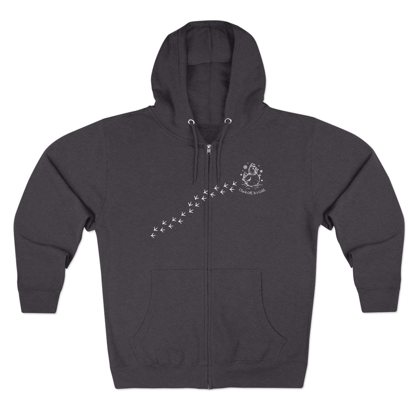 Chickening Club Winter Wonderland Snow Globe Zip Hoodie