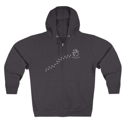 Chickening Club Winter Wonderland Snow Globe Zip Hoodie