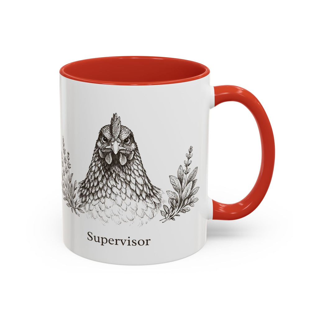 Chicken and Herb Supervisor Accent Coffee Mug