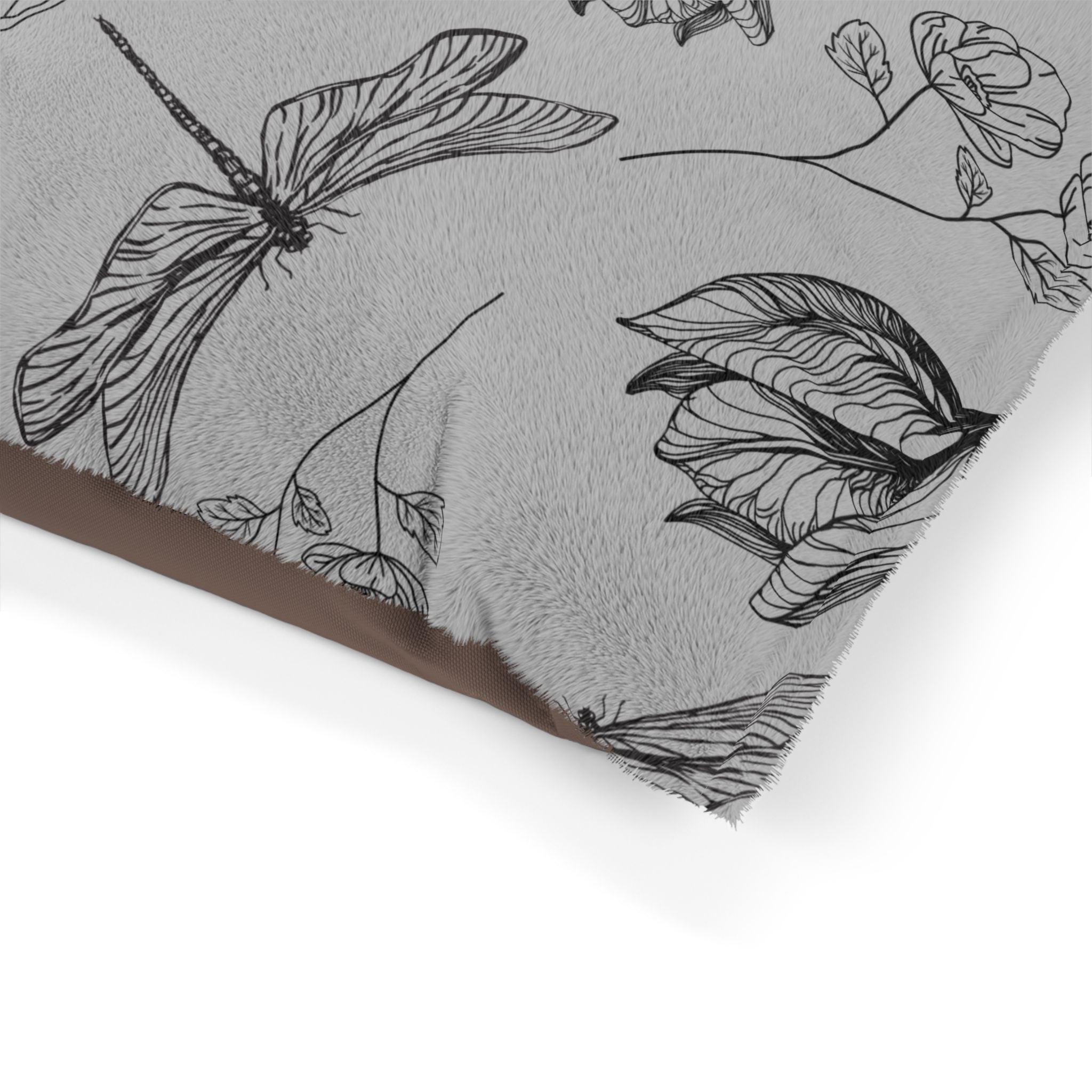 Dragonfly Floral Pet Bed
