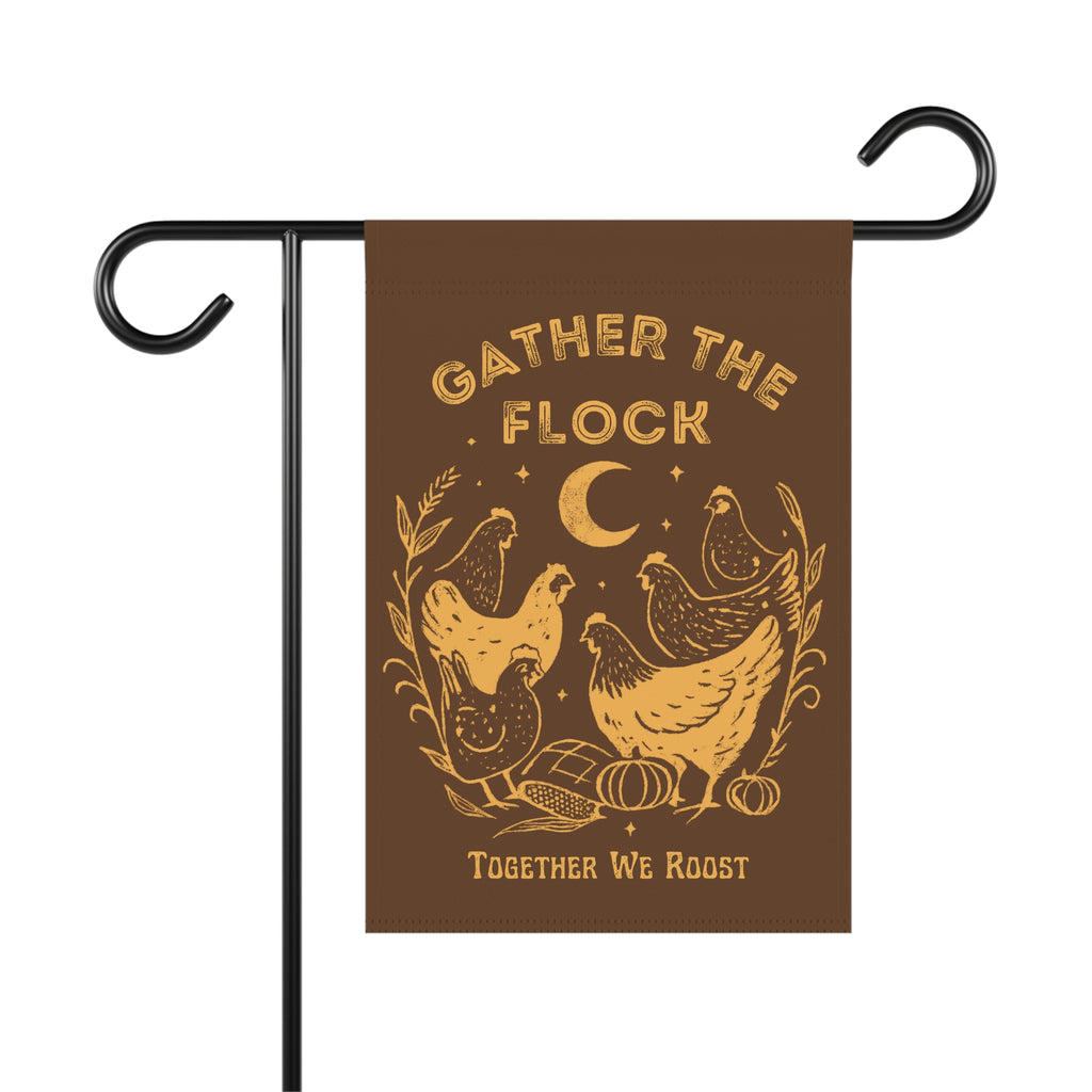 Gather The Flock Garden Banner